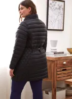 Recycled Quilted Vegan Down Coat