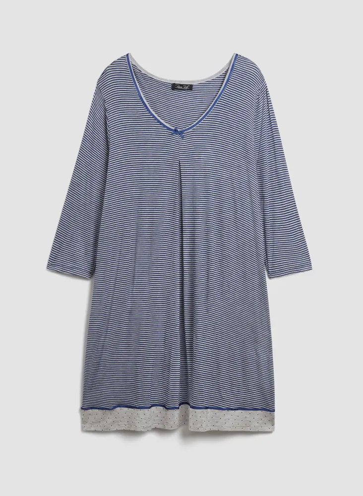 Stripe Print Nightshirt