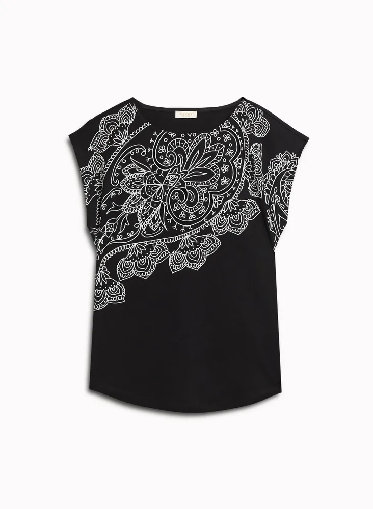 Paisley Detail Tee