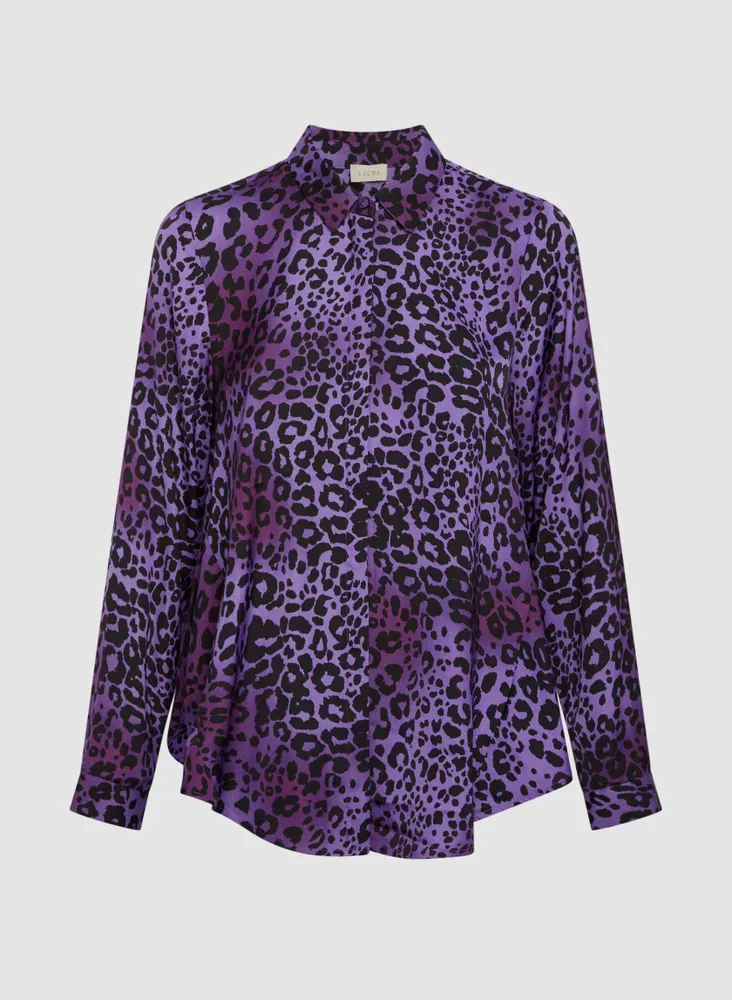 Animal Print Tunic Blouse