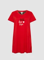 Embroidered Text Nightshirt