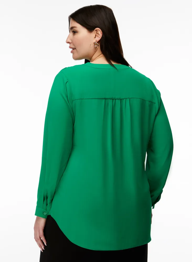 Roll-Up Sleeve Blouse