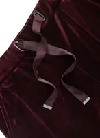 Velour Straight Leg Pull-On Pants