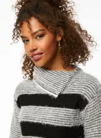 Fluffy Striped Sweater