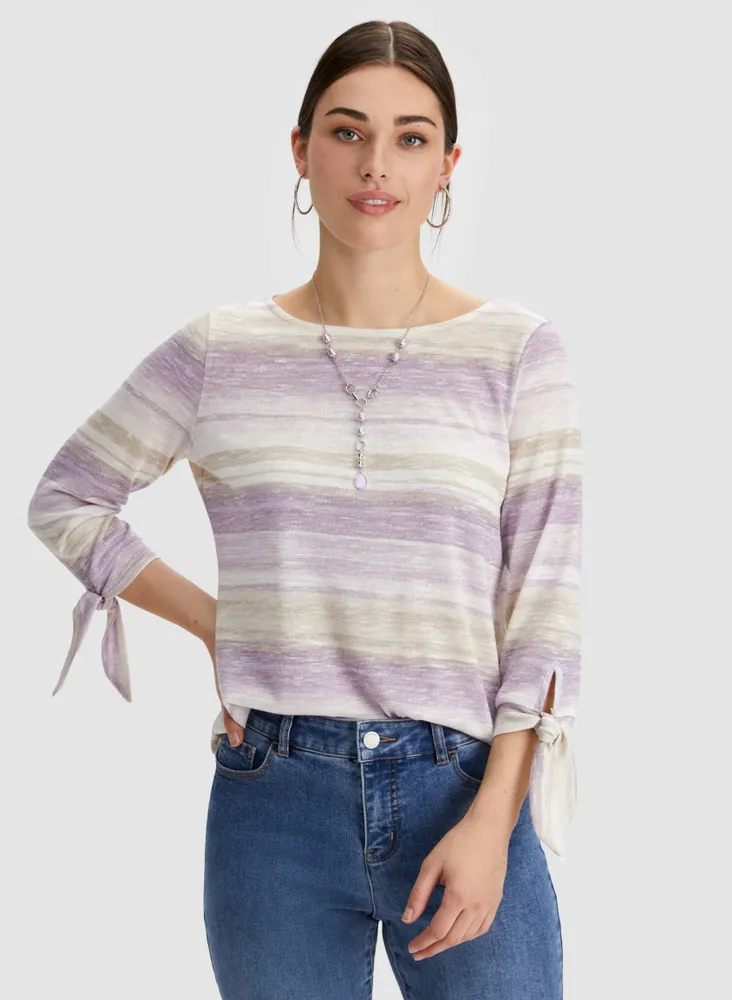 Stripe Print Top