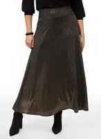 Laura Glitter Pull-On Maxi Skirt