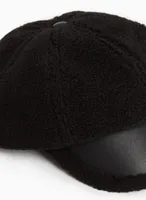 Vegan Leather Detail Cap
