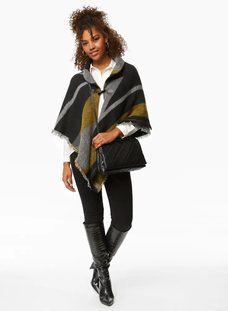 Colour Block Poncho