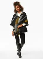 Colour Block Poncho