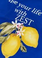 Lemon & Slogan Print Sleepshirt