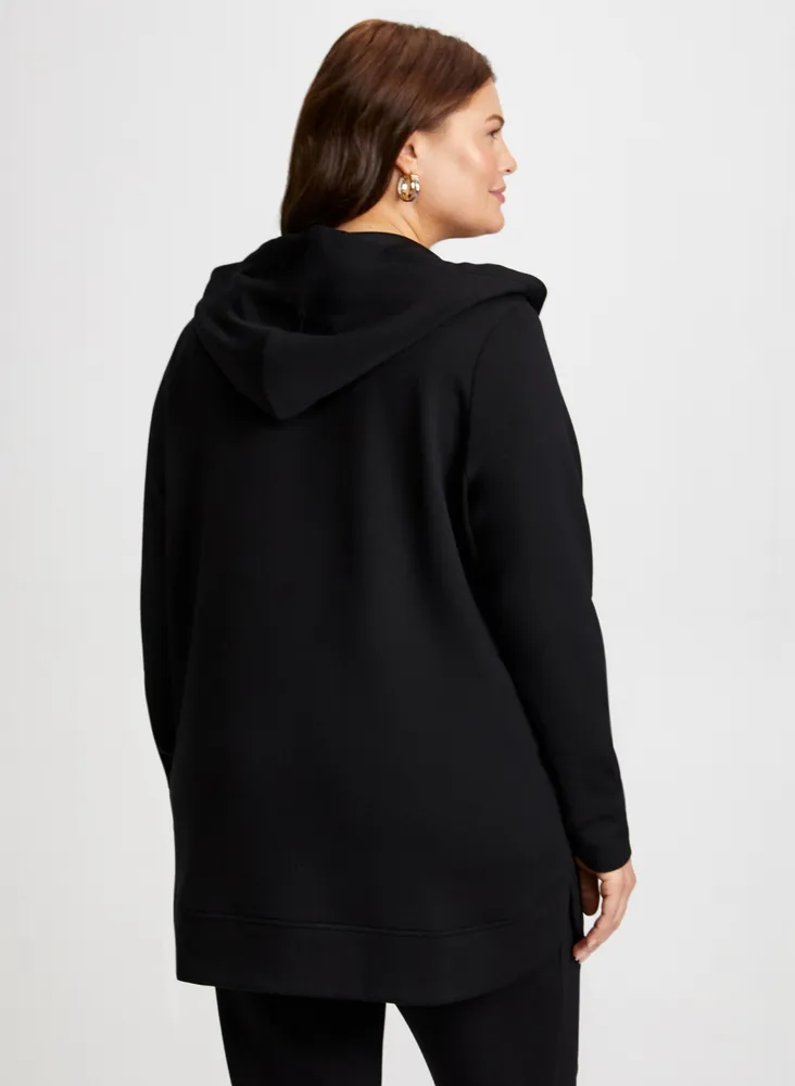 Zip Front Hooded Top