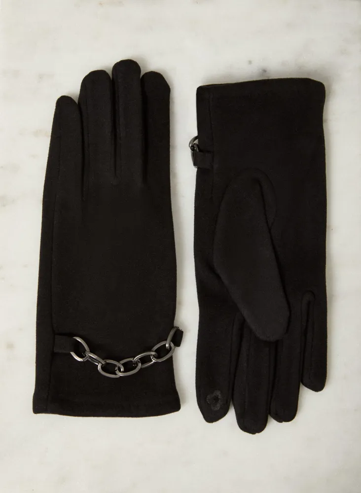 Chain Link Detail Gloves