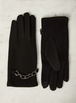 Chain Link Detail Gloves