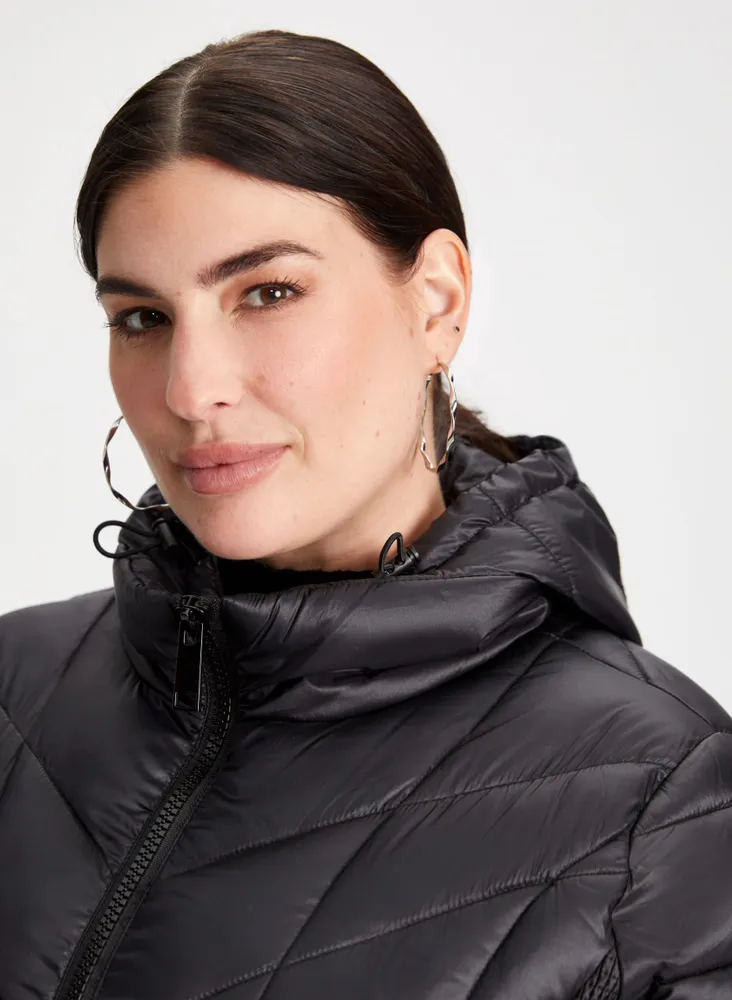 Packable Vegan Down Quilted Coat