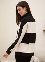 Colour Block Funnel Neck Top