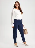 Pull-On Bow Detail Jeans