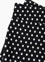 Dot Print Pull-On Capris