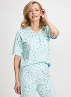 Heart Print Pyjama Set