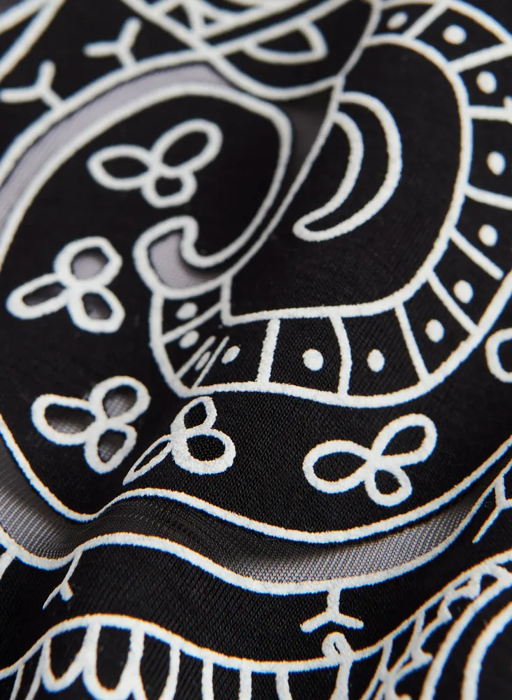 Paisley Detail Tee