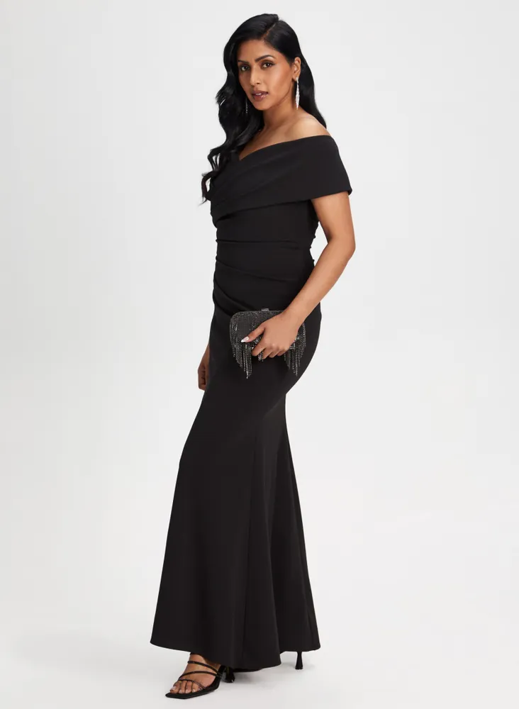 Bardot Neck Off-the-Shoulder Dress