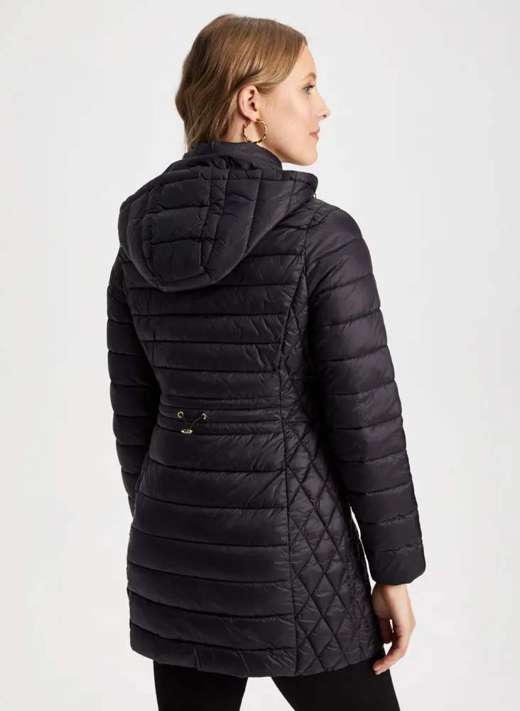 Quilted Mid-length Coat