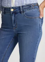 Chain Detail Boot Cut Jeans