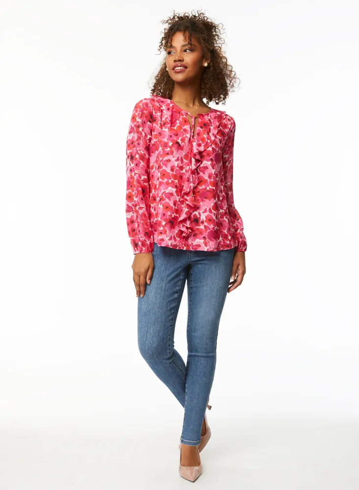 Puff Sleeve Floral Blouse