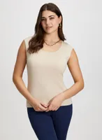 Fitted Cap Sleeve Top