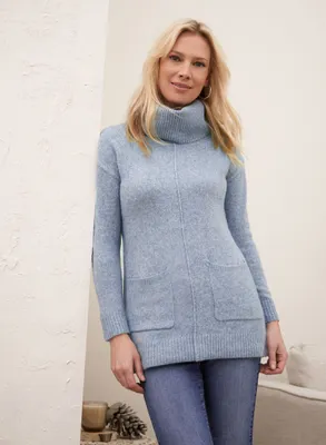 Cowl Neck Knit Sweater