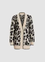 Animal Print Cardigan