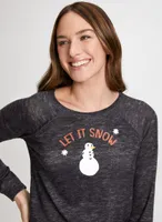 Snowman Print Pyjama Set