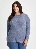 Embellished Long Sleeve Top