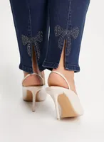 Pull-On Bow Detail Jeans