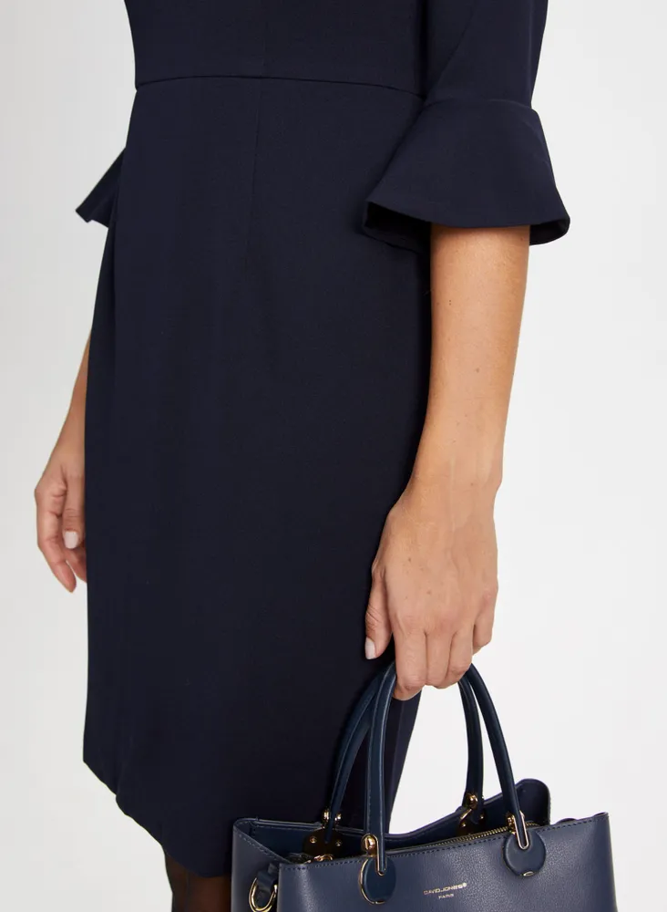 Bell Sleeve Sheath Dress