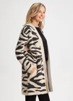 Zebra Print Cardigan