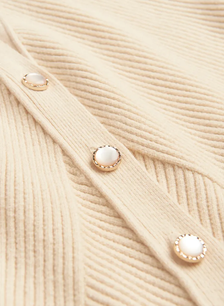 Rib Detail Cardigan