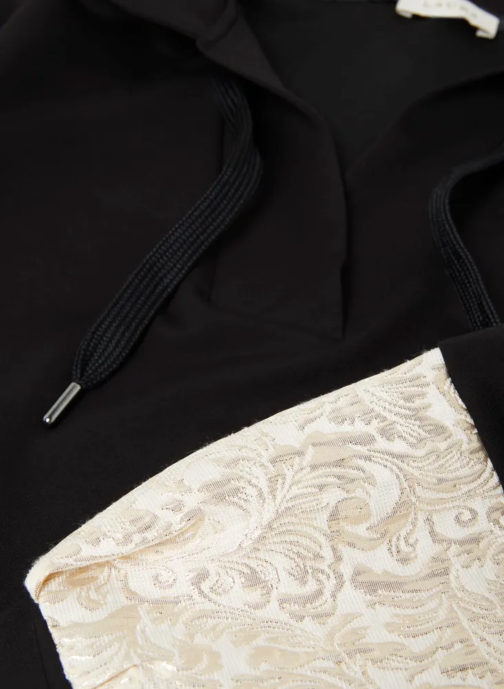 Cuff Detail Hooded Tunic