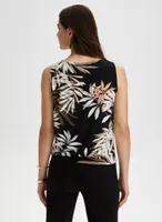 Fern Leaf Print Sleeveless Top