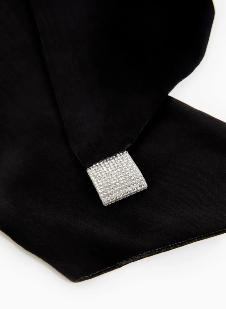 Rhinestone Detail Necktie