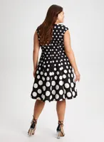 Polka Dot Print Dress