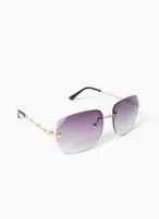 Square Frame Gradient Sunglasses