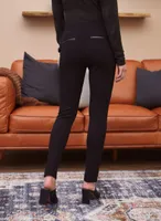 Vegan Leather Pull-On Leggings