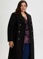 Notch Collar Wool-Blend Coat