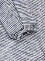 Stripe Motif Tie Detail Top