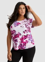 Floral Print Short Sleeve Top