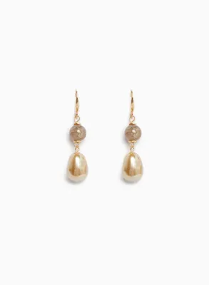 Pearl & Bead Dangle Earrings