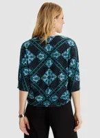 Patchwork Print Top