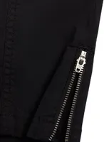 Zipper Detail Capris