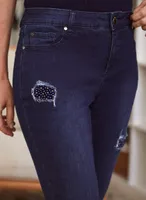 Pearl Patch Straight Leg Jeans