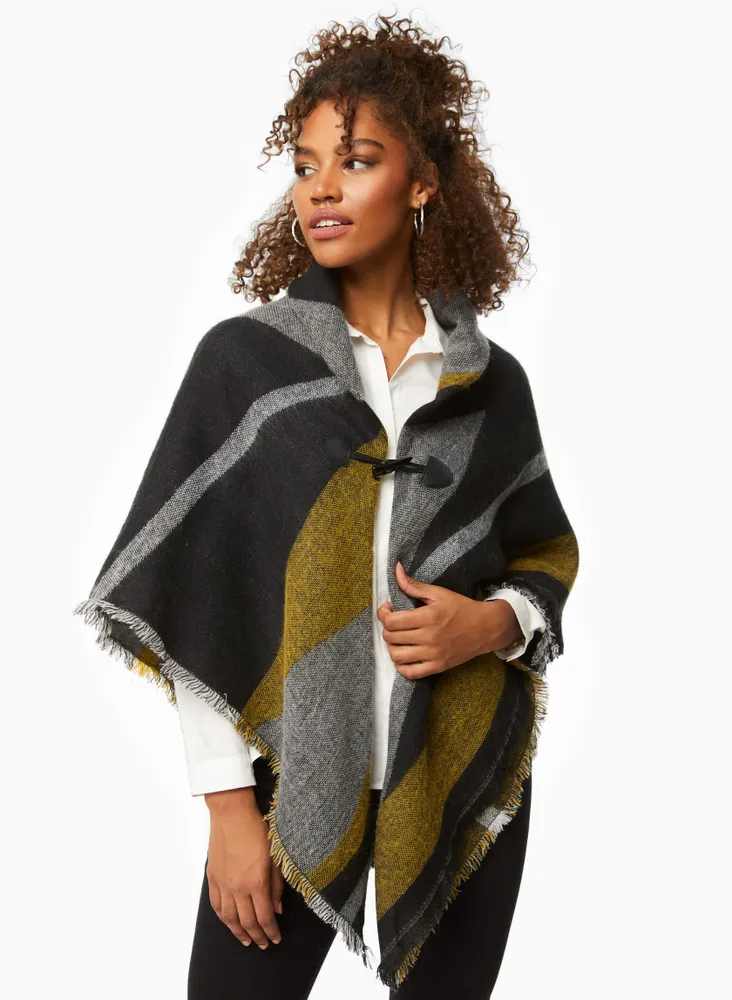 Colour Block Poncho